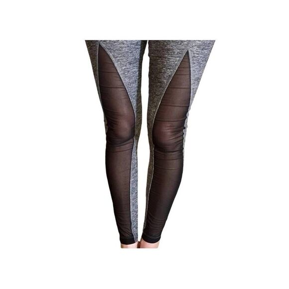 Victoria Secret pink womens Sz S gray mesh high waist leggings - Picture 2 of 7